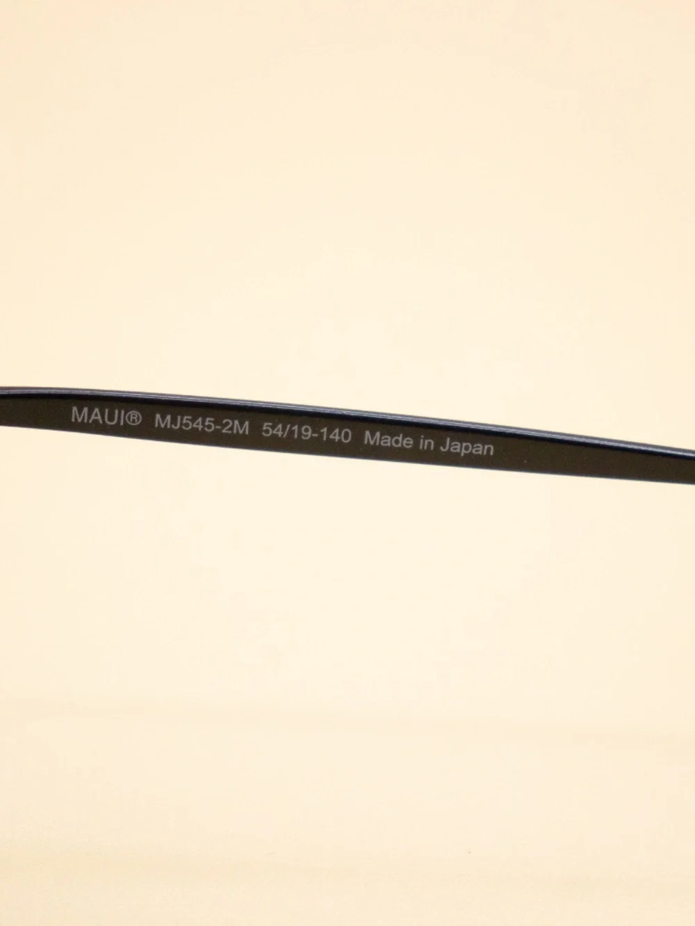 Maui Jim SPINNAKER Sunglasses MJ545-2M Black Titanium Frames 54-19-140